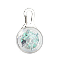 Pendentif rond pour animaux de compagnie, pendentif lumineux LED pour les promenades nocturnes avec les chiens, chien lumineux pour éviter que les animaux de compagnie ne s'en aillent perdre