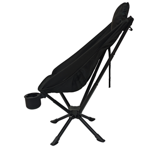 Diseño Moderno Respaldo Alto 360 °   Silla Plegable Giratoria de Aluminio para Exteriores, Silla de Camping - Product Image 4