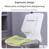 Chaise de bureau empilable en plastique avec structure métallique, chaise de salle de conférence, chaise de formation, chaises pour le personnel de formation