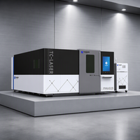 Machine de découpe laser automatique pour fibres et métaux avec système de contrôle Cypcut, haute productivité, configuration CNC 3 axes