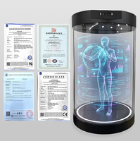 Pantalla Holográfica Interactiva con IA, Humano Digital 3D, Recepcionista Virtual, Integración con ChatGPT, Exhibición en Interiores, Educación, Comercio Minorista