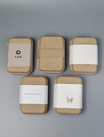 Boîte de classement en carton écologique biodégradable en pâte vierge, couleur naturelle, sans moisissure, avec pochette personnalisée