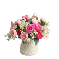 Nouveau style – Fleurs artificielles en soie pour l'exportation en gros – Best-seller transfrontalier – Petit bouquet de mariage à tenir à la main, inspiré du style persan