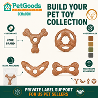 Jouet à mâcher pour chien en bois et plastique, anneau texturé pour soins dentaires, boomerang pour chiens de petite et moyenne taille, jouet d'entraînement pour animaux de compagnie