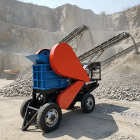 Concasseur à mâchoires mobile diesel PE200*300 neuf en stock pour usine de concassage de roches minières