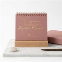 Calendrier de bureau personnalisé à spirale en PVC/PP avec reliure à fils détachables, impression couleur intégrale, cadeau