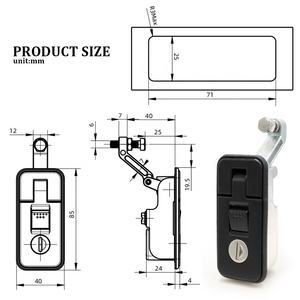 Cerradura de Puerta con Botón de Presión y Pestillo de Compresión de Aleación de Zinc de Tamaño Grande, Cerradura de Panel para Camioneta, Cubierta, Carcasa, Cerradura para <span class=keywords><strong>Camper</strong></span> - Product Image 2