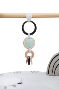 Tiny Love Luxe - Gymini Tapis de jeu rond en bois noir et blanc pour l'intérieur et l'extérieur, pour les enfants de 0 à 6 ans - Product Image 6