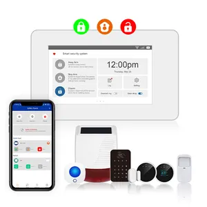 WiFi Intelligent Security Alarm System Panel Built-in Alarm With CMS Monitoring Center Software Function