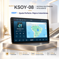 KSOY Radio mobil 16 inci Android, Radio mobil Stereo QLED nirkabel