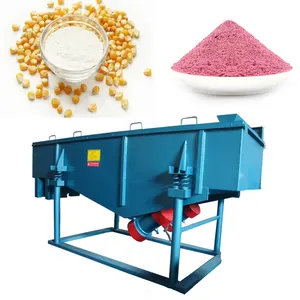 Factory Cheap Hot Sale Food Grain Bean Wheat Corn Sieve Particle Sieving Separator Seed Cleaning Linear Vibrating Screen Machine