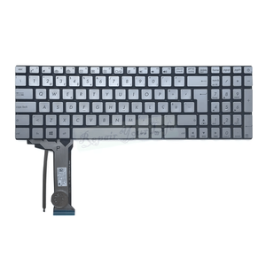 PO Bàn phím có đèn nền Bồ Đào Nha cho <span class=keywords><strong>Asus</strong></span> N551J G551 N551 N551JK n551jm N551JQ n551zu bàn phím máy tính xách tay bạc 0knb0-662bpo00 - Product Image 1