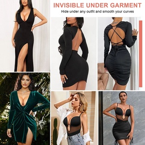 Body gainant pour femme, effet ventre plat, <span class=keywords><strong>dos</strong></span> nu, décolleté <span class=keywords><strong>plongeant</strong></span> en U, soutien-gorge intégré, corset amincissant - Product Image 5
