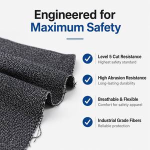 Tissus fonctionnels haute performance 1200D Jacquard 40% HPPE/UHMWPE 60 Aramide résistant à la chaleur et aux coupures pour vêtements de protection - Product Image 3