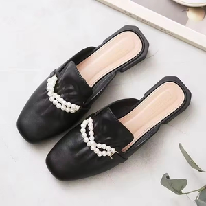 Sandalias de Plataforma Baotou Pearl, Estilo Coreano, Nuevas de Primavera/Otoño, Pantuflas de Moda para Mujer, Estilo Casual - Product Image 6