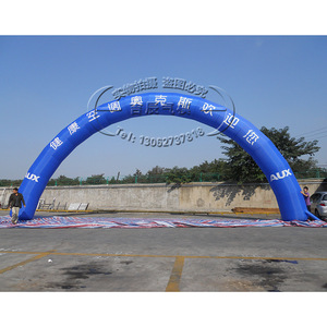 Custom Sewn <b>Large</b> <b>Inflatable</b> Arch Blue Water Resistant Outdoor Advertising Model 12 Ft Plus Electric Pump Powered - Product Image 3