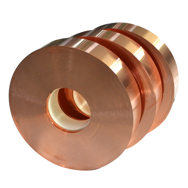 99.9% Red Pure Copper Tape / Strip / Foil for Lithium Batteries with 0.1-2mm Thickness