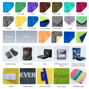 Paño de Limpieza Multiusos de Microfibra, Súper Absorbente, Sin Pelusas, Suave, para Lavar el <span class=keywords><strong>Coche</strong></span>, Limpiar el Hogar, la Cocina, Ventanas y Vidrios - Product Image 5