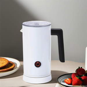 Novo Design de duas funções botão controles de aço inoxidável leite Frother para Household & Hotel