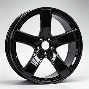 JJSEES Jantes de voiture forgées sur mesure à <span class=keywords><strong>5</strong></span> branches, 18-22 pouces, finition noir brillant ou mat, entraxes 5x112 5x114.3, ET personnalisé pour Audi BMW Tesla Toyota Honda - Product Image 3