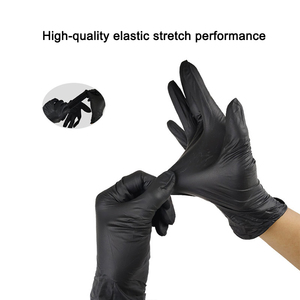 Dùng một lần guantes de nitrilo negros chải chuốt hóa chất hộ gia đình găng tay Găng tay Nitrile găng tay cho nhà bếp - Product Image 4