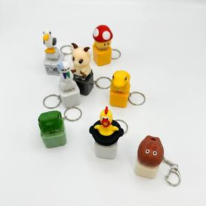 Wiederaufladbarer Neues Design Entchen Plastik-Schlüsselanhänger Spielzeug Taschengroßer Stressabbau-Angstlöscher Sensorisches Spielzeug Niedlicher Schlüsselanhänger - Product Image 1