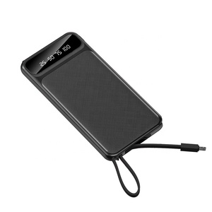 Powerbank cargador de teléfono portátil de <span class=keywords><strong>la</strong></span> batería del Panel de 10000Mah Lumen 10000 MiniPower Pawer banco con cable - Product Image 5