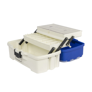 플라스틱 방수 공구함 36*20*20cm 3단 휴대용 낚시 미끼 보관함 액세서리 수납 - Product Image 5