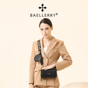 Portefeuille pour femme Baellerry avec texture grainée, sac bandoulière antivol, sac à bandoulière carré horizontal pour un usage quotidien - Product Image 3