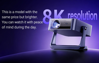 [Décodage 8K] Nouveau projecteur domestique modèle 2025 Ultra-HD portable LCD Android 450 CVIA avec projection murale à cardan 100 pouces 32 Go