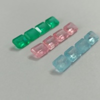 YZ a granel al por mayor Stock 6X8mm corte esmeralda Brasil fusión piedra rubí Fanta turmalina Paraiba Etc Arco Iris fusión piedra joyería conjunto