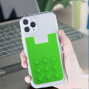 Khuyến mại chống trầm cảm bong bóng Thần Tài đẩy Pops mềm Silicone Đồ chơi điện thoại thông minh Wallet trường hợp với chủ thẻ kinh doanh - Product Image 5