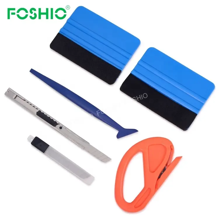 Professional Automatic Car 6Pcs Window Tint Film Application Tool Kit Squeegee For Vehicle Car Film