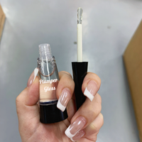 Hydratant Végétalien Repulpant et Éclaircissant pour les Lèvres à l'Acide Hyaluronique, Gloss Liquide Volumisant avec Marque Privée