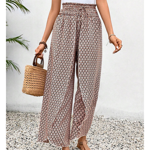 <span class=keywords><strong>Pantaloni</strong></span> Casual alla moda estivi all'ingrosso <span class=keywords><strong>pantaloni</strong></span> <span class=keywords><strong>lunghi</strong></span> da donna <span class=keywords><strong>con</strong></span> <span class=keywords><strong>spacco</strong></span> lungo floreale alla moda <span class=keywords><strong>pantaloni</strong></span> larghi da donna - Product Image 5