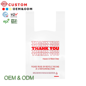 Siêu thị cá nhân sinh thái frindly biểu tượng tùy chỉnh in có thể gập lại mua sắm túi nhựa với logo - Product Image 5