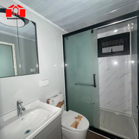 Maison conteneur extensible de luxe moderne à 2 étages 20ft/40ft en acier léger, étanche et résistante au vent, 3-5 chambres, cuisine, séjour