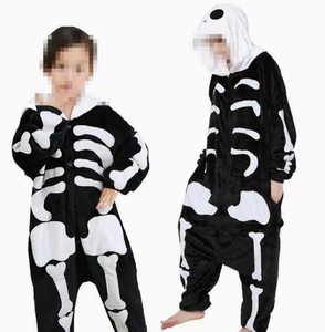 Nouveau pyjama en flanelle jaune à motif de girafe, pyjama une pièce pour hommes et femmes, adapté à la tenue à domicile - Product Image 5