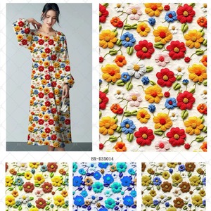 Tejido 30s Impresión de dígitos Rayon Challis Fabric Low MOQ Factory - Product Image 6