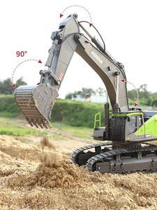 Huina 1593 Off-road Truck 1:14 <strong>RC</strong> Excavator 22CH Rotation Alloy Green Radio Control Toys Double <strong>Track</strong> Engineering <strong>Vehicle</strong> - Product Image 6