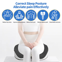 Coussin de siège pour chaises de bureau, coussin de chaise de bureau extra large pour soulager les douleurs dorsales et du coccyx, mousse à mémoire de forme ergonomique pour voiture