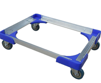 Chariot de manutention en aluminium DOPRO |   Chariot à 4 roues |   Chariot à plateforme robuste |   Tailles personnalisables