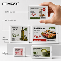 Étiquette de prix numérique COMPAX IP65 pour étagère, affichage numérique E-Paper, pour supermarché, épicerie, pharmacie, commerce de détail, gestion des prix sans fil