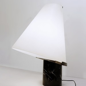 Modern Minimalist Table Lamp Led Light E27 Base Black Marble Base Simple Design For Living Room Bedroom Hotel Lobby - Product Image 1