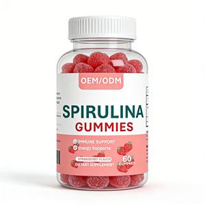 Organic spirulina powder Antioxidant Boost Immunity Spirulina Gummies for Adults Men Women Health Care Vitamins <b>Gummy</b> <b>Candy</b> - Product Image 6