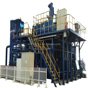 2 ton vacuum medium frequency induction heatig semi-continuous side loading atmosphere crucible tilting casting melting furnace