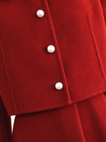 YRW035 pourrait faire comme votre conception de luxe 100% laine veste Vintage jupe ensembles vente directe d'usine