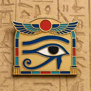 Vente en gros de pin's en émail œil d'Horus personnalisés de haute qualité, symbole de l'Égypte ancienne, badge mythologique égyptien, souvenir de <span class=keywords><strong>voyage</strong></span>, pin's de revers en métal - Product Image 3