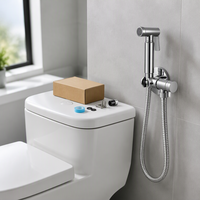 Kit de pulvérisation de bidet portatif en acier inoxydable SUS304, pistolet de toilette Shattaf musulman, kit de lavage féminin