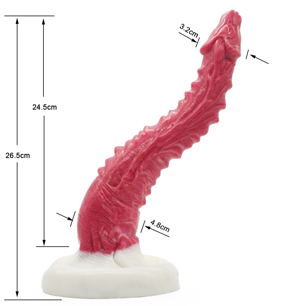 10.43" Snake Shaped Silicone Dildo - Realistic Vibrator with Suction Cup for Female Masturbation, 100% Waterproof Pleasure Toy 10.43" Snake Shaped Silicone Dildo - Realistic Vibrator with Suction Cup for Female Masturbation, 100% Waterproof Pleasure Toy